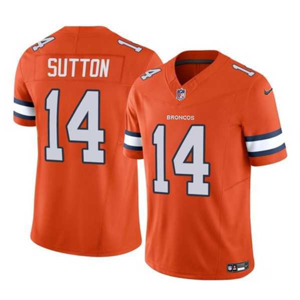 Men & Women & Youth Denver Broncos #14 Courtland Sutton Orange 2023 F.U.S.E. Vapor Untouchable Football Stitched Jersey->detroit lions->NFL Jersey